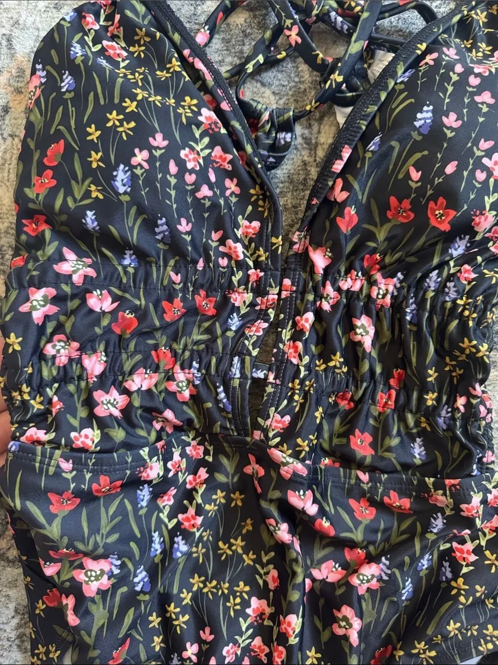 NWT Cupshe Floral One-Piece Swimsuit